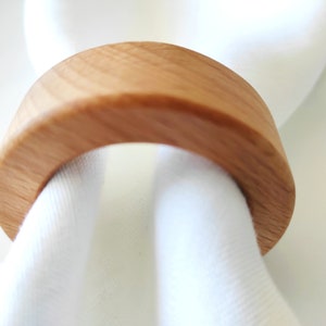 Wooden Napkin Ring, Round Wooden Napkin Rings, Kitchen Table Decor, Naturel Wooden Table Decor, Wedding Wooden Napkin Rings