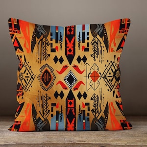 Fundas de almohada africanas de colores, funda de almohada de tiro auténtica, funda de almohada africana, funda de cojín con estampado digital africano, funda de almohada étnica 6