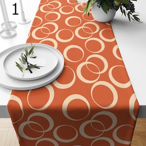 70s Table Runner, Retro Mid Century Table Runner, Retro Party Table Decor, Geometric Retro Table Runner, Mcm Table Runners