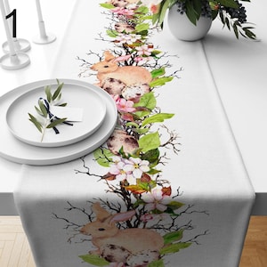 イースターテーブルランナー、イースターテーブルデコレーション、イースターテーブルランナー、イースターデコレーション、イースターテーブルデコレーション、イースターパーティーテーブル、イースターギフト