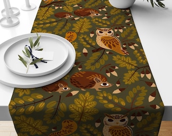 Autumn Table Runner, Fall Table Runner, Thanksgiving Table Runner, Halloween Runner, Fall Home Decor, Thanksgiving Gift, Halloween Party