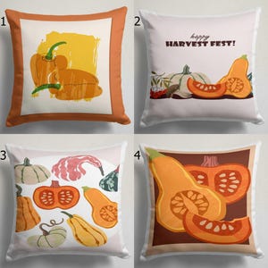 Funda de cojín de calabaza rústica, decoración otoñal para el hogar