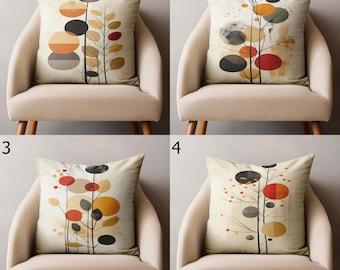 Modern Abstract Leaf Pillow Covers, Abstract Cushion Cover, Minimal Modern Abstract Throw Pillow Covers, Minimalist Modern Home Decor