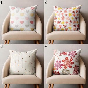 Fundas de cojín con motivos de amor, fundas de almohada para San Valentín, bonitas fundas de cojín para San Valentín, decoración del hogar para San Valentín, funda de almohada con corazón rojo