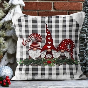 Christmas Pillowcase, Snowman Christmas Pillow Cover, Snowflakes Christmas Pillow Cover, Xmas Holiday Decor, Christmas Home Decor