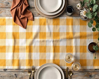Fall Table Runners, Autumn Seasonal Dining Runner, Thanksgiving Pumpkin Table Decor