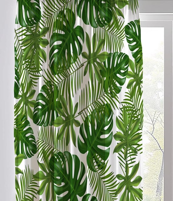 Tende Da Cucina Con Foglie Di Eucalipto – 2 Pannelli 70x94 Cm – Stile Rustico Botanico - 5