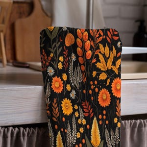 Herbstlaub Geschirrtücher, Herbst Geschirrtuch, Herbst Küche Dekor, Küchenhandtuch, Thanksgiving Küche Tisch Dekor Geschirrtuch