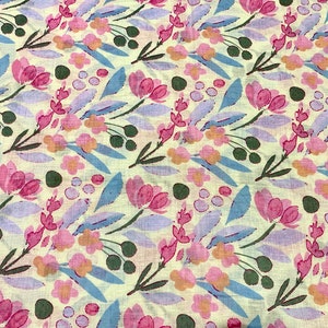 Floral print cotton fabric by yard voile cotton print fabric indian cotton fabric print cotton fabric malmal cotton fabric jaipuri fabric