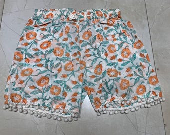 Womens Cotton shorts, printed cotton shorts, Cotton shorts, cotton short pant, printed cotton shorts, cotton shorts, shorts