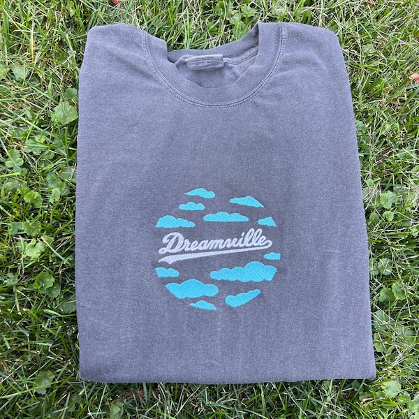 Dreamville Embroidered T-Shirt: J. Cole Inspired Hip Hop Fan Art