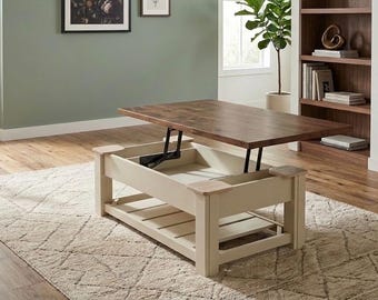 Tavolino da caffè con piano sollevabile