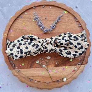 Bow Knot Scrunchie Apple Watch Band: Handmade Leopard Print