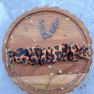 Handmade Animal Print Apple Watch Scrunchie Band