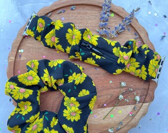 Haargummi & Apple Watch Band im Set | Elastischer Haargummi Elastisches Loop-Band | Haarbänder | Haarschmuck | iwatch Band Alle Serien |