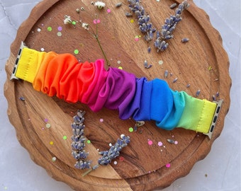 Cinturino elastico per Apple Watch / Cinturino arcobaleno per smartwatch, tutte le serie, 38 mm/40 mm/41 mm/42 mm/44 mm/45 mm.