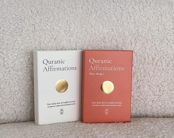 Quranic Affirmation Cards for Kids: Islamic Educational Toy, Muslim Gift, Ramadan Decoration