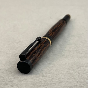 Classic Handcrafted Turned Black Palm Wood Rollerball Pen