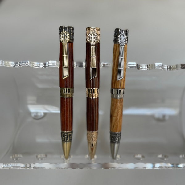 Music Themed Handcrafted Turned Wood Ballpoint Twist Pen