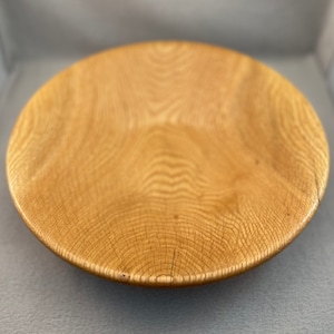 Hand Turned White Oak Wood Bowl
