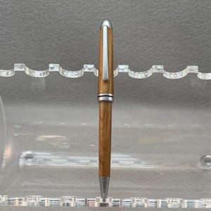 Designer Handcrafted Turned Bethlehem Olive Wood Ballpoint Twist Pen