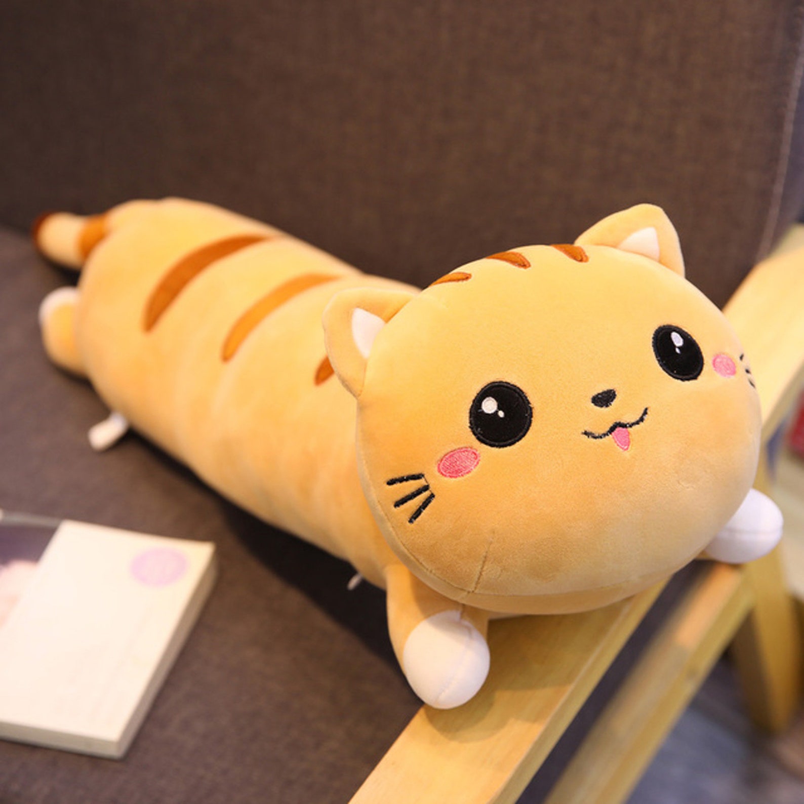 Soft Long Mewaii Cat Pillow Cute Plush Toys Stuffed Nap Etsy