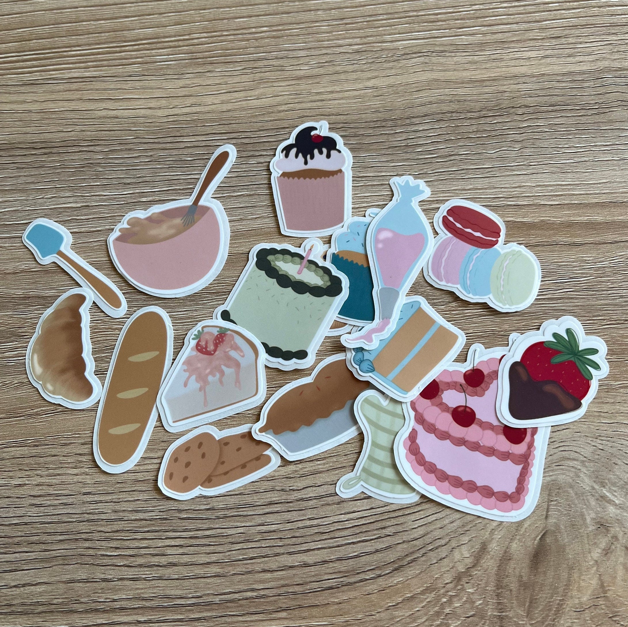 Bakery Sticker Pack - Etsy