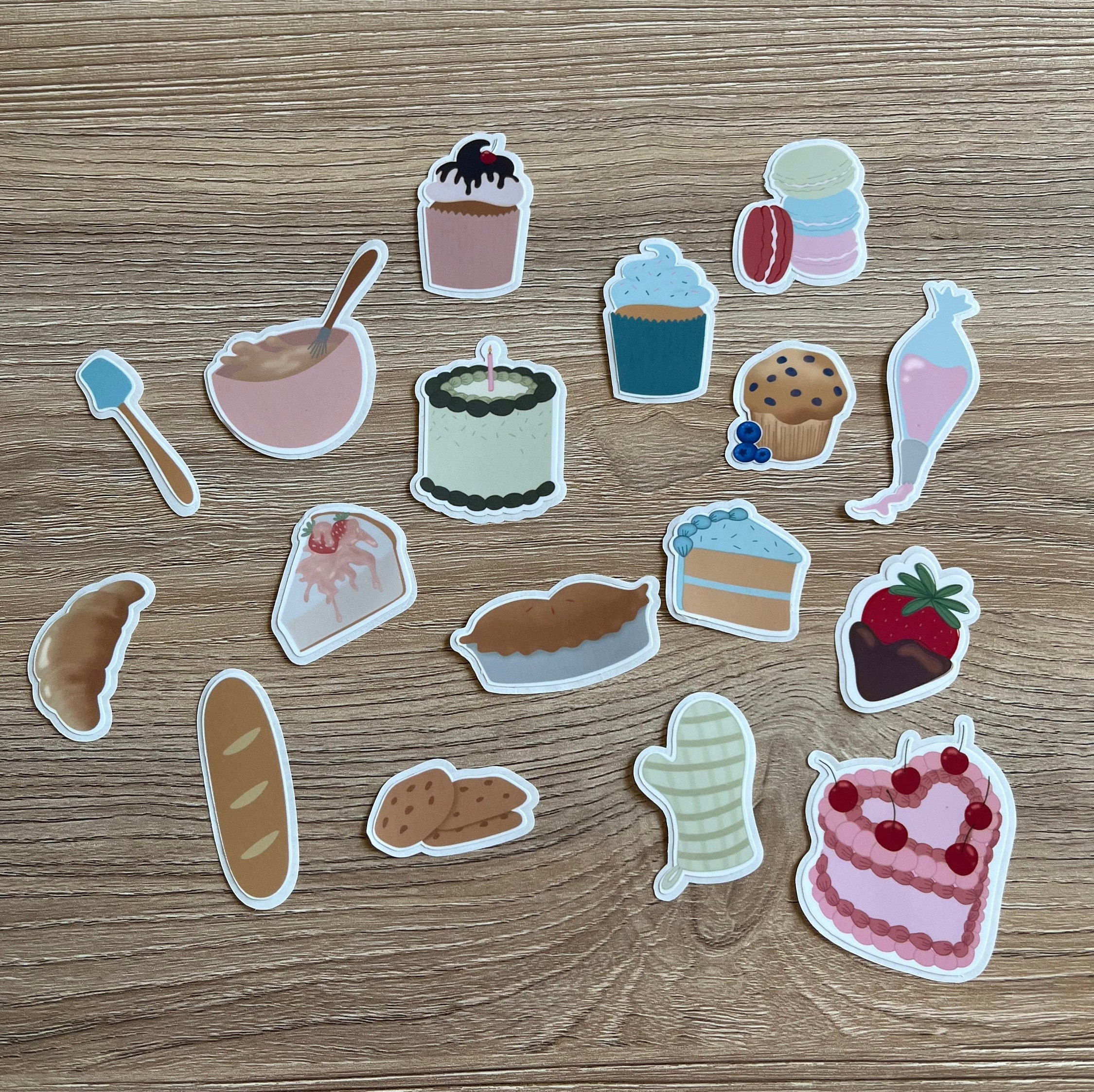 Bakery Sticker Pack - Etsy