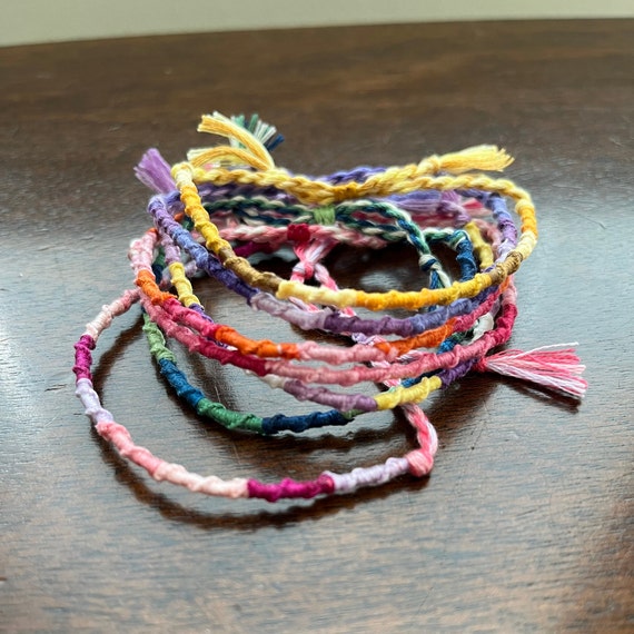 Handmade Spiral Friendship Bracelets Etsy Canada