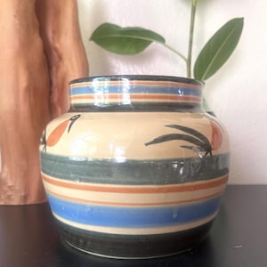 1930s Buckeye Pottery Dodo Bird Bean Pot | Hand-Painted Folk Art Crock (No Lid)