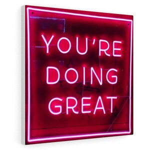 Neon Wall Decor Canvas Poster, Wall Art, Wall Decor, Home Decor, Cafe Poster for Gift