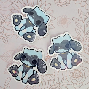 POKE RIOLU | Cute Die-Cut Stickers, Holographic/Non-Holo 1pc