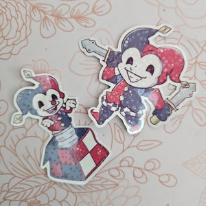 LEAGUE | Shaco/Shaco Box Die-Cut Holographic/Non-Holographic Sticker 2pc Set