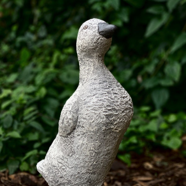 Large goose figurine Cement goose ornament Garden goose decor Farmhouse animal figure Concrete animal statue Famhouse bird sculpture
