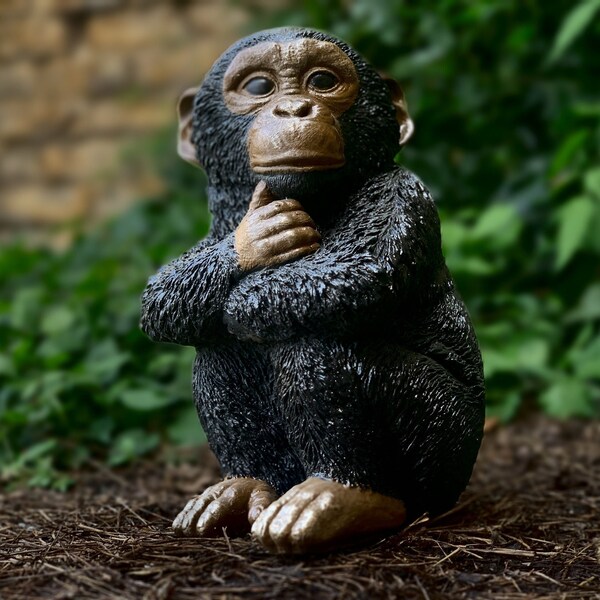 Outdoor Monkey Statues Etsy
