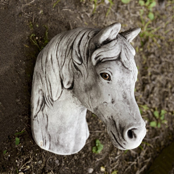 Concrete Horse Head Etsy