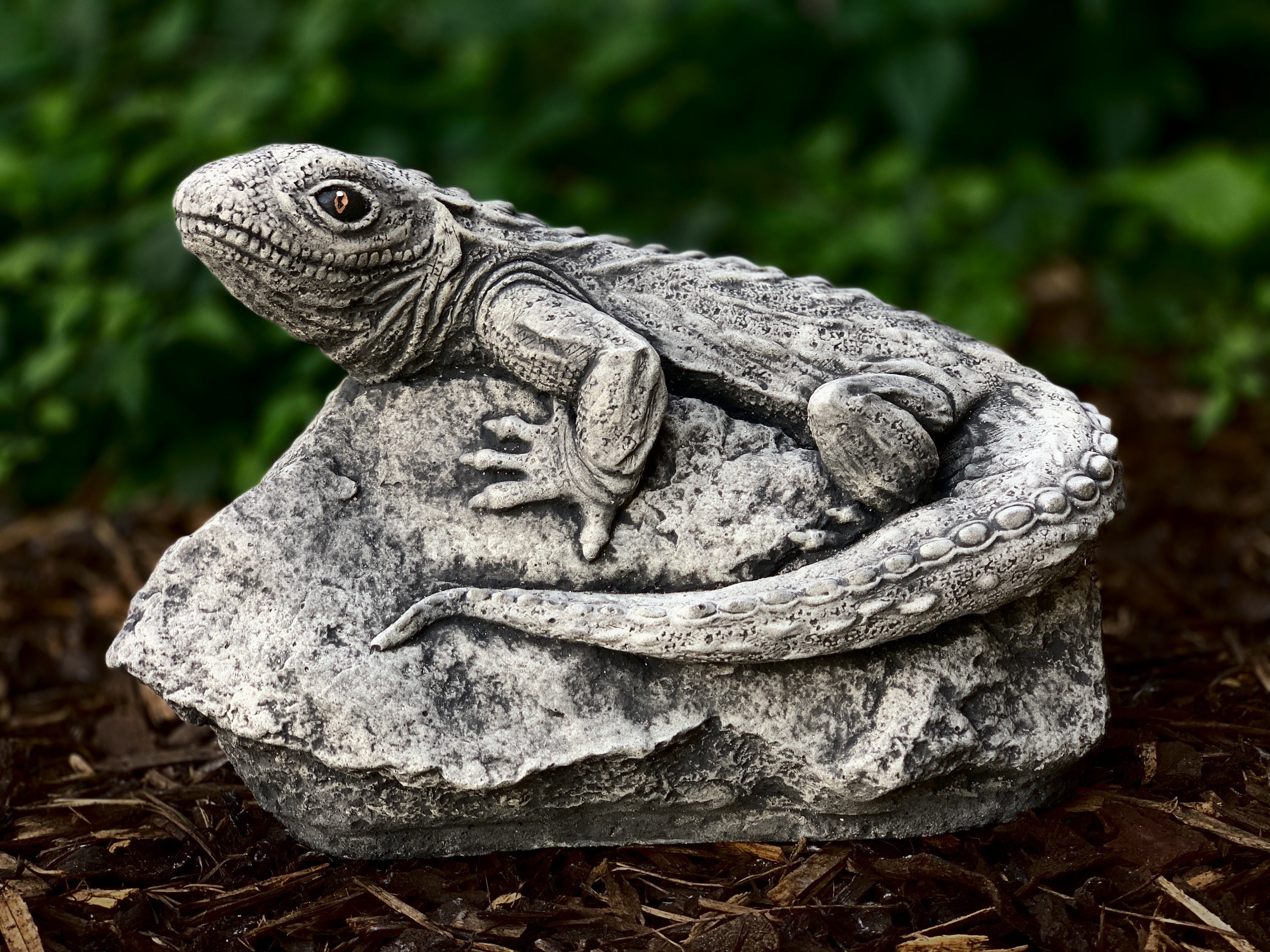 Realistic Lizard Stone Statue Great Idea For Garden Decoration Concrete Lizard Figurine Handmade
