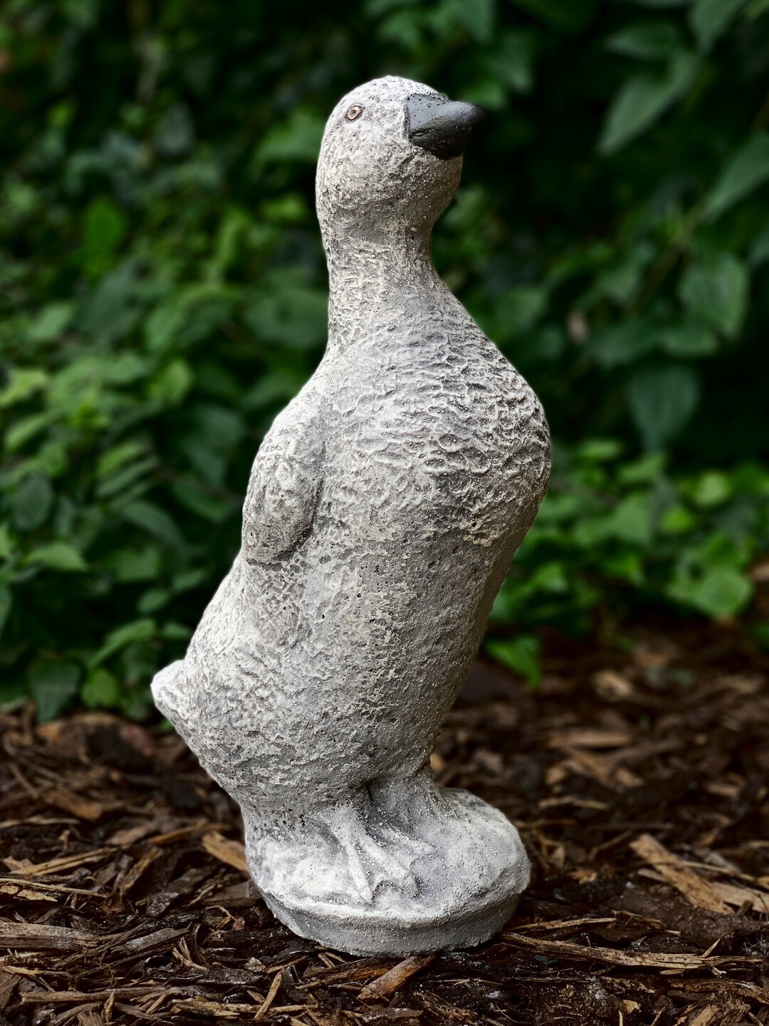 Large Goose Figurine Cement Goose Ornament Garden Goose Decor Etsy