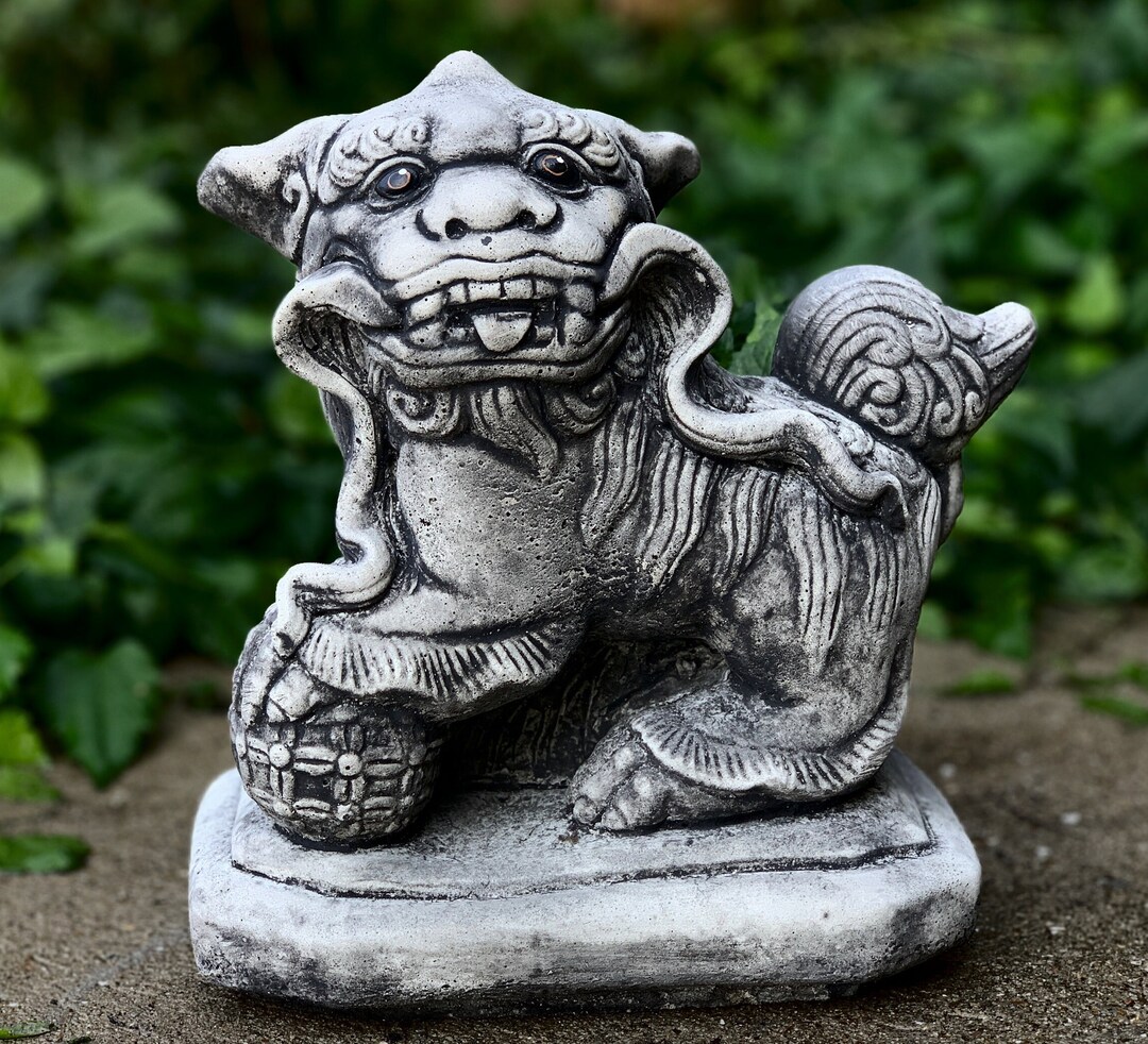 Chinese Dragon Outdoor Statue Feng Shui Concrete Dragon Garden Etsy