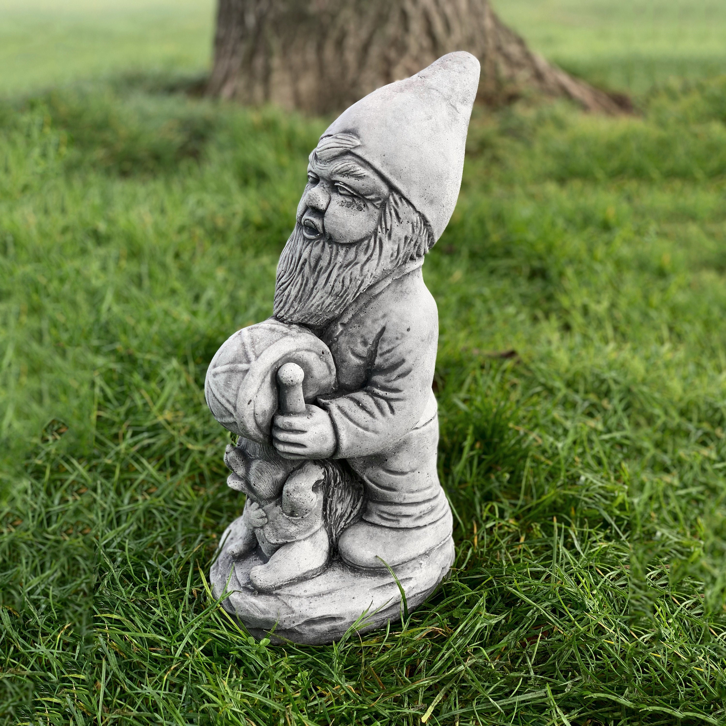 Statue de gnome du jardin, figurine d'extérieur amusante, figurine