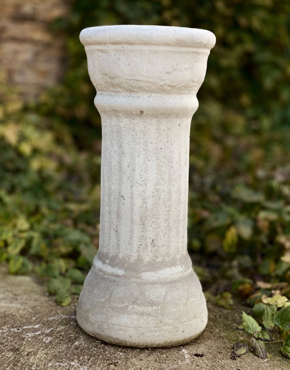 Estatua de ángel en relieve 3D, decoración de pedestal de columna, soporte  para plantas de jardín, pedestal decorativo de columna griega, 7.8 pulgadas