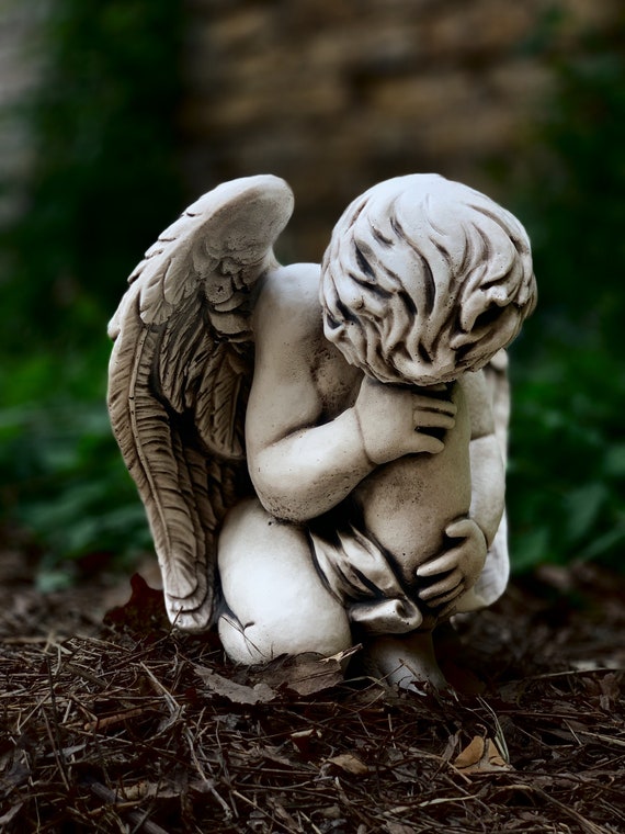 Baby Angel Statue Angel Child Sculpture Concrete Angel Figure Cement Winged  Angel Stone Angel Memorial Child Memorial Lovely Garden Gift - Etsy Denmark