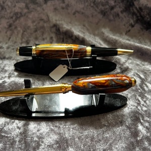 Conjunto de caneta veneziana e abridor de cartas