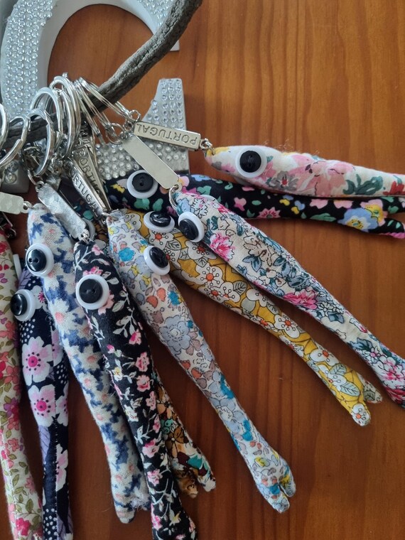 Portamonete portachiavi in pelle fatto a mano con fiore di pelle