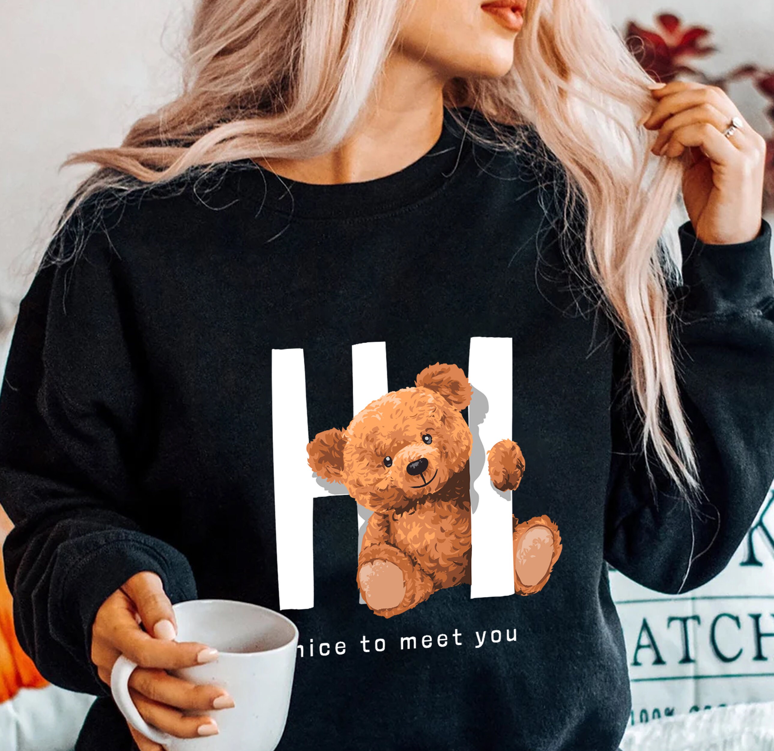 Teddy Bear Sweater - Etsy