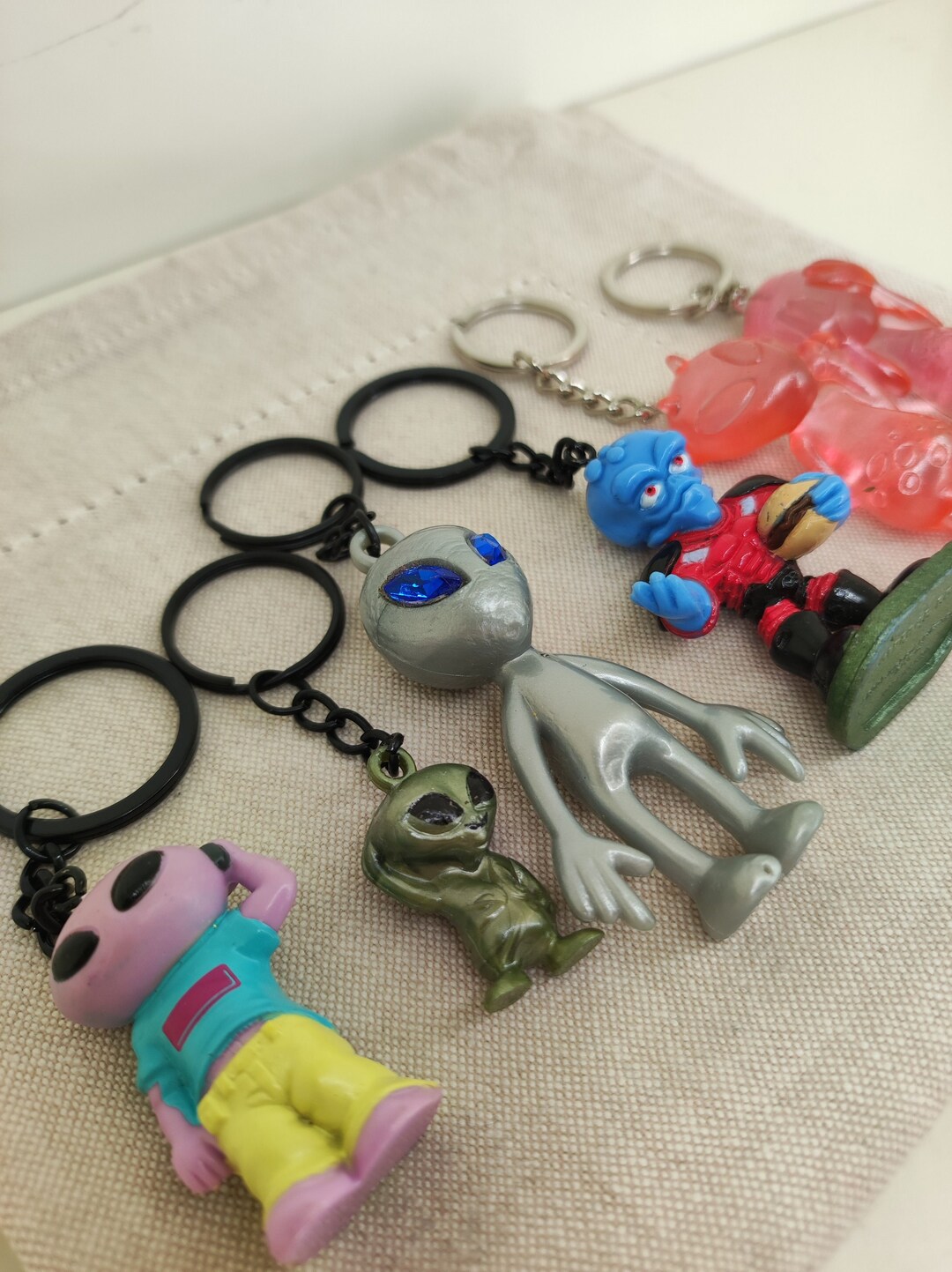 90's to Early 2000's Toy Alien Nostalgic Keychains Etsy