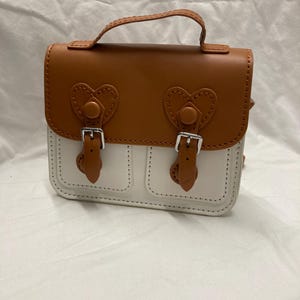 Sac à main cartable en similicuir avec bandoulière