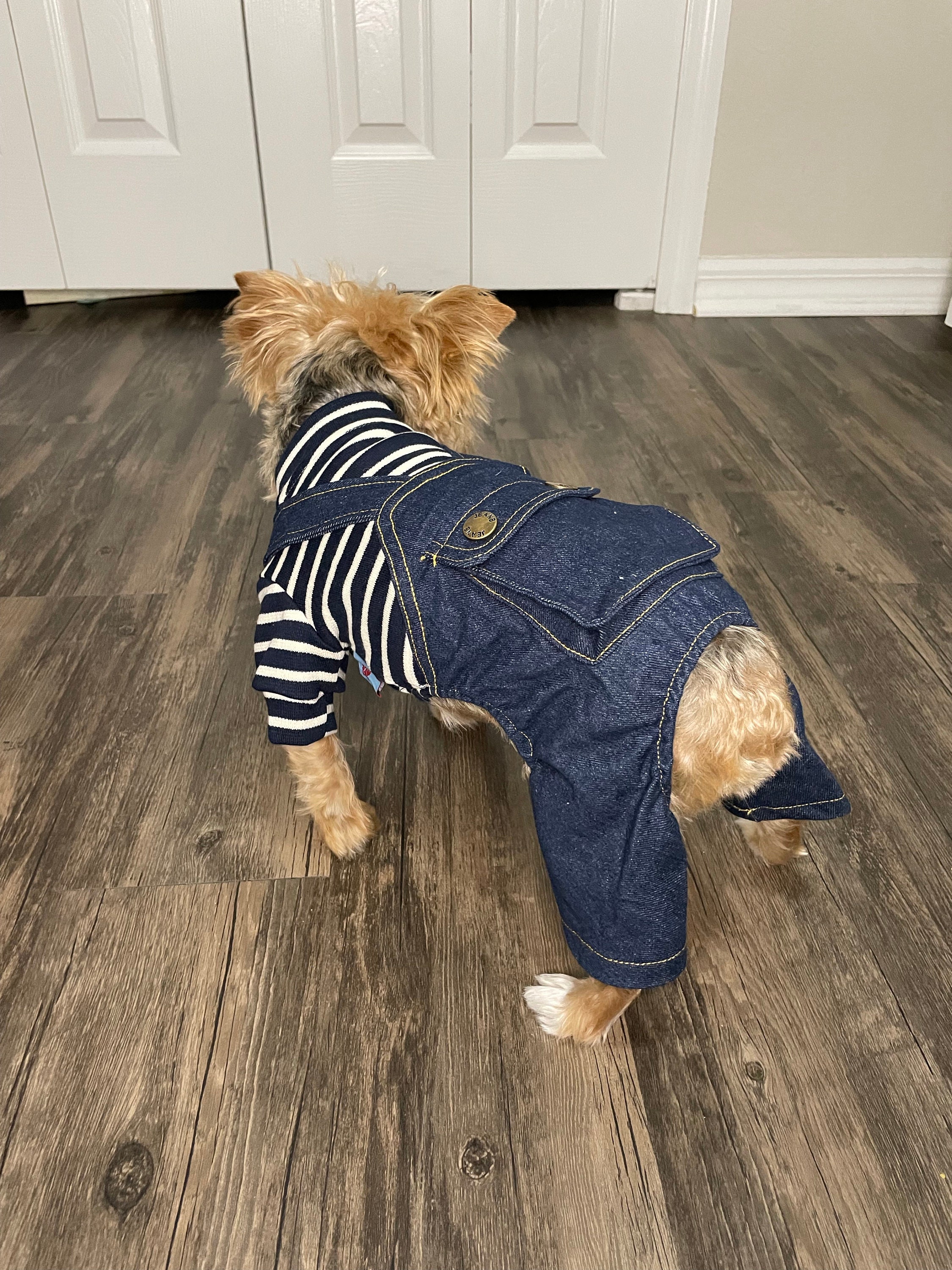  PAIDEFUL Dog Outfits for Small Dogs Boy Girls Summer Shirts  with Plaid Pants Jumpsuits One Piece Apparel for Cats Puppies Chihuahua  Clothes Adorable Overalls for Medium Pets 4 Legs Spring 