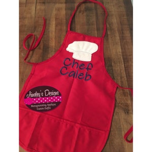 Kids chef cooking and baking apron! Personalized! Great for birthdays!