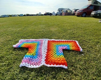 Crochet Cardigan - Opposite Rainbow